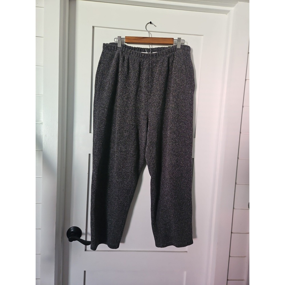 Elisabeth by Liz Claiborne Plus Size 1 Knit Pants Black/White Flecked Size 1 (16